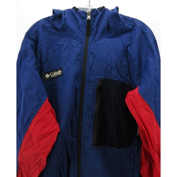 VINTAGE Columbia Jacket Medium Windbreaker Colorblock 90s Packable * - Picture 2 of 15